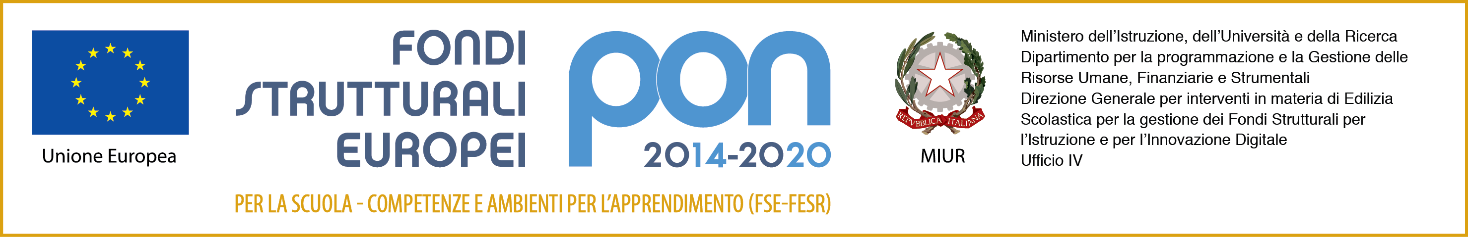 banner PON fsefesr 2014 2020
